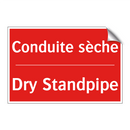 Conduite sèche - Dry Standpipe