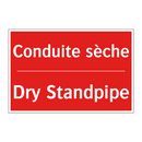 Conduite sèche - Dry Standpipe