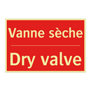 Vanne sèche - Dry valve