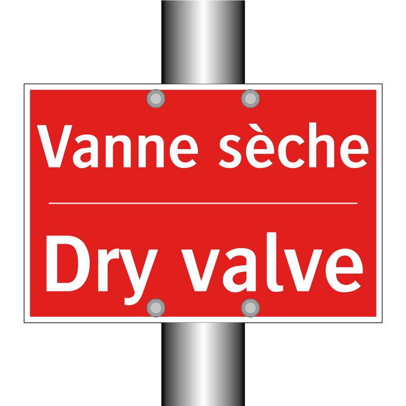 Vanne sèche - Dry valve