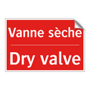 Vanne sèche - Dry valve