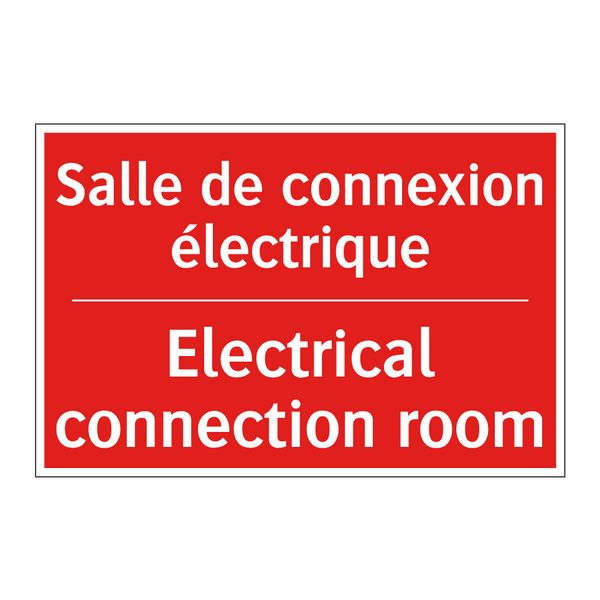 Salle de connexion électrique - Electrical connection room