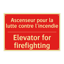 Ascenseur pour la lutte contre /.../ - Elevator for firefighting