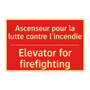 Ascenseur pour la lutte contre /.../ - Elevator for firefighting