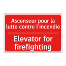 Ascenseur pour la lutte contre /.../ - Elevator for firefighting