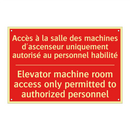 Accès à la salle des machines /.../ - Elevator machine room access only /.../