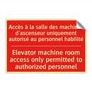 Accès à la salle des machines /.../ - Elevator machine room access only /.../