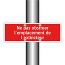Ne pas obstruer l'emplacement de l'extincteur