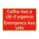 Coffre-fort à clé d'urgence - Emergency key safe
