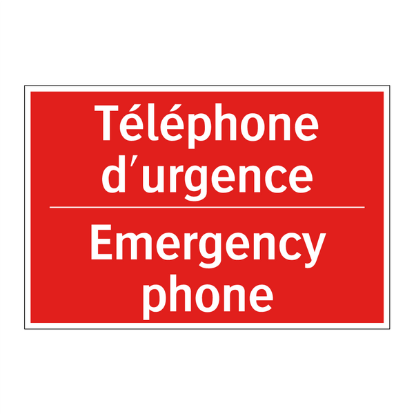 Téléphone d'urgence - Emergency phone