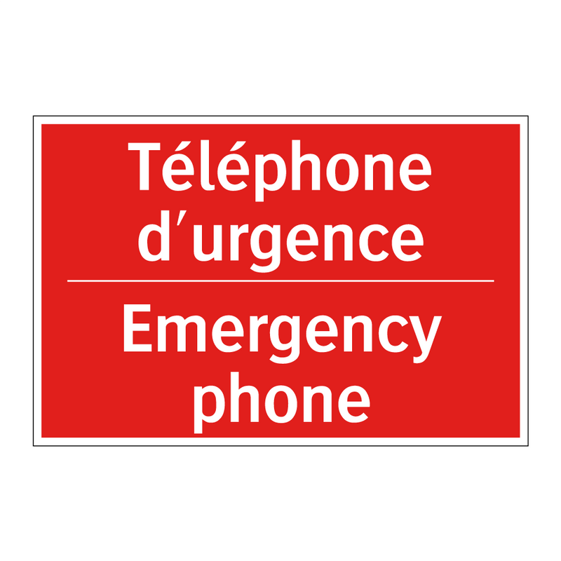 Téléphone d'urgence - Emergency phone