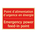 Point d'alimentation d'urgence /.../ - Emergency power feed-in point