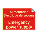 Alimentation électrique de secours /.../ - Emergency power supply