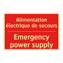 Alimentation électrique de secours /.../ - Emergency power supply