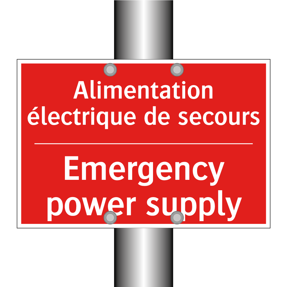 Alimentation électrique de secours /.../ - Emergency power supply