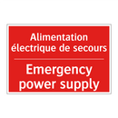 Alimentation électrique de secours /.../ - Emergency power supply