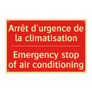 Arrêt d'urgence de la climatisation /.../ - Emergency stop of air conditioning /.../