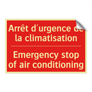 Arrêt d'urgence de la climatisation /.../ - Emergency stop of air conditioning /.../