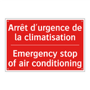 Arrêt d'urgence de la climatisation /.../ - Emergency stop of air conditioning /.../
