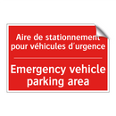 Aire de stationnement pour véhicules /.../ - Emergency vehicle parking area