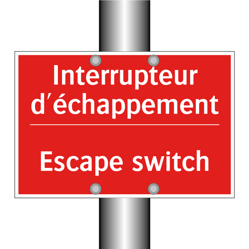 Interrupteur d'échappement - Escape switch