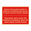 Alarme d'évacuation quittez le /.../ - Evacuation alarm leave the building /.../
