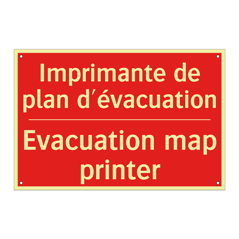 Imprimante de plan d'évacuation /.../ - Evacuation map printer
