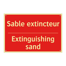 Sable extincteur - Extinguishing sand