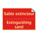 Sable extincteur - Extinguishing sand