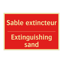 Sable extincteur - Extinguishing sand