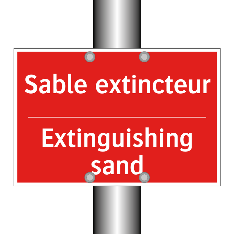 Sable extincteur - Extinguishing sand