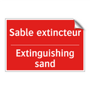 Sable extincteur - Extinguishing sand