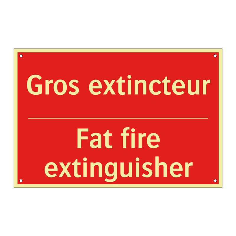 Gros extincteur - Fat fire extinguisher