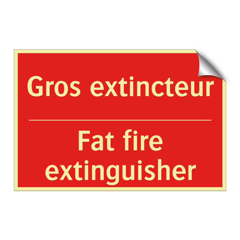 Gros extincteur - Fat fire extinguisher