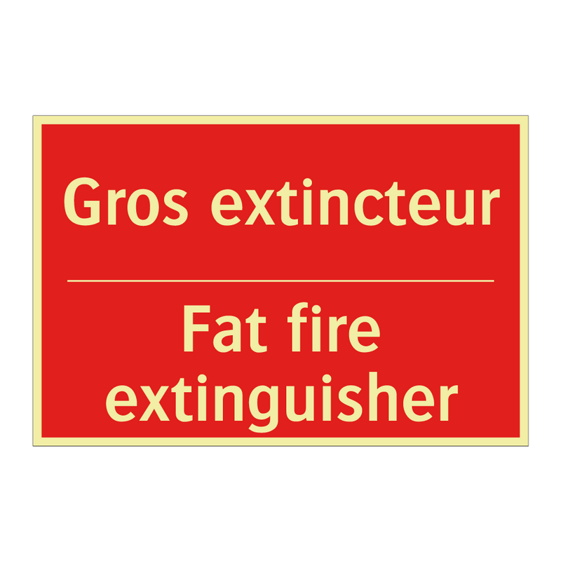Gros extincteur - Fat fire extinguisher
