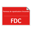 Panneau de signalisation d'incendie /.../ - FDC