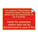 Les systèmes d'alimentation de /.../ - Feeds fire protection system must /.../