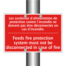 Les systèmes d'alimentation de /.../ - Feeds fire protection system must /.../