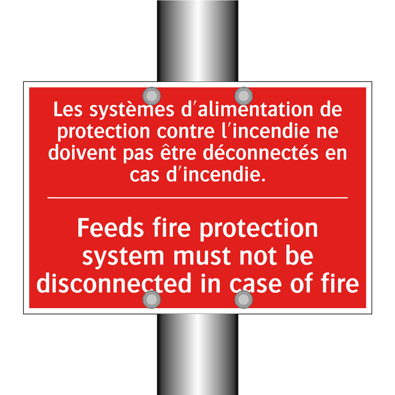 Les systèmes d'alimentation de /.../ - Feeds fire protection system must /.../