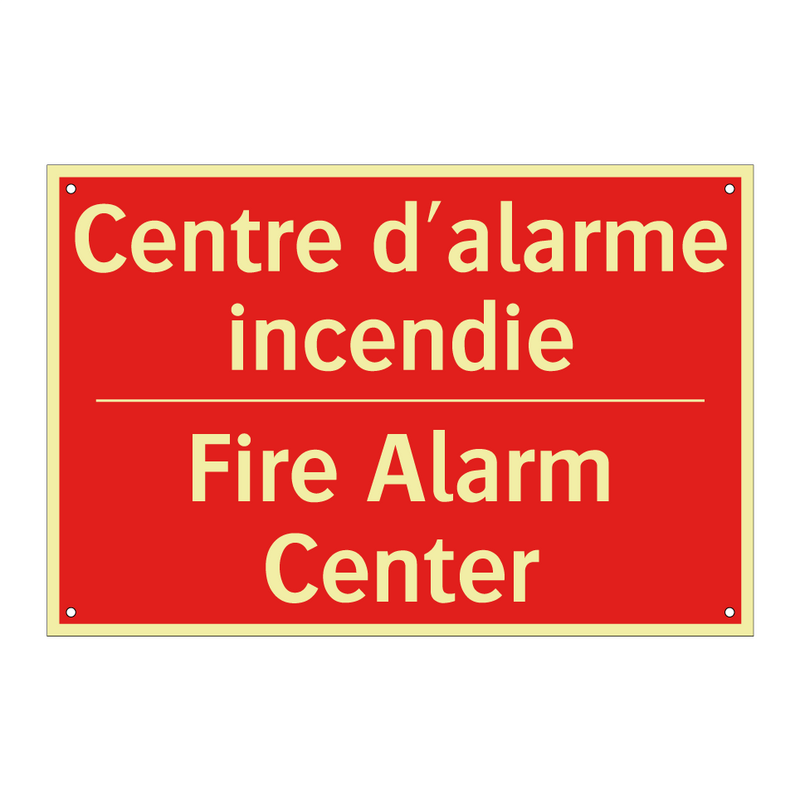 Centre d'alarme incendie - Fire Alarm Center