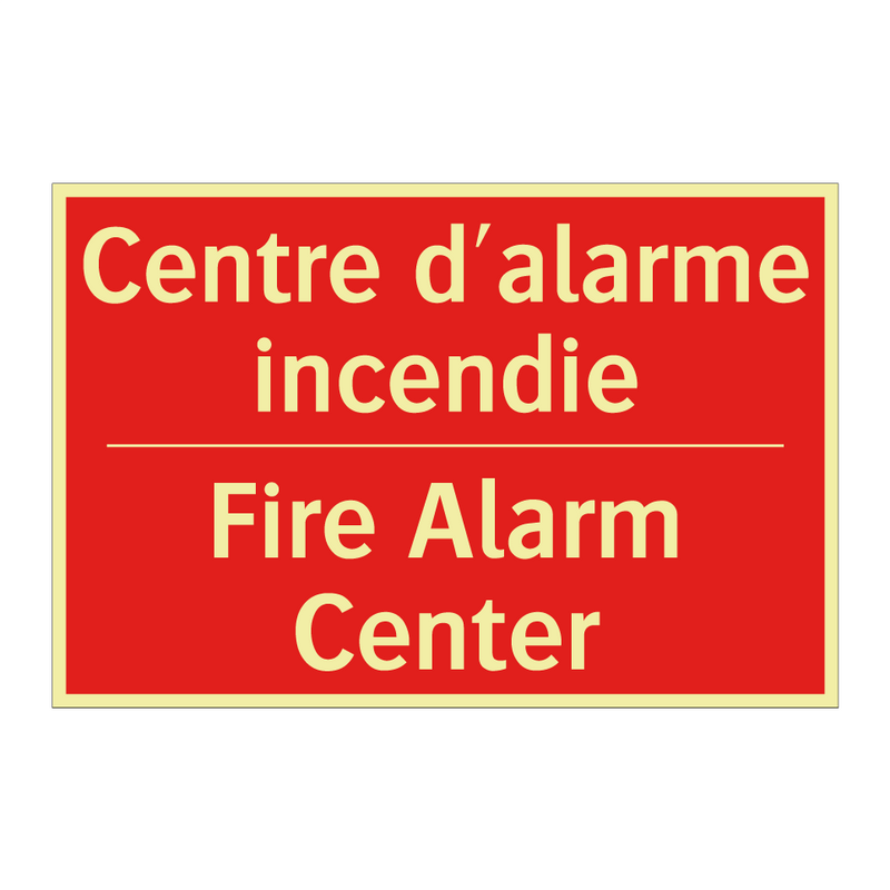 Centre d'alarme incendie - Fire Alarm Center