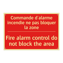 Commande d'alarme incendie ne /.../ - Fire alarm control do not block /.../
