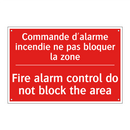 Commande d'alarme incendie ne /.../ - Fire alarm control do not block /.../