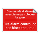 Commande d'alarme incendie ne /.../ - Fire alarm control do not block /.../