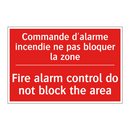 Commande d'alarme incendie ne /.../ - Fire alarm control do not block /.../