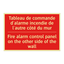 Tableau de commande d'alarme incendie /.../ - Fire alarm control panel on the /.../