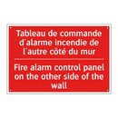 Tableau de commande d'alarme incendie /.../ - Fire alarm control panel on the /.../