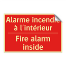Alarme incendie à l'intérieur - Fire alarm inside