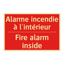 Alarme incendie à l'intérieur - Fire alarm inside