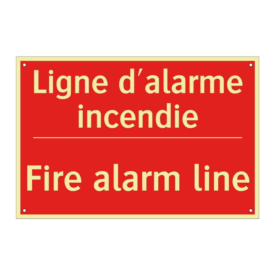 Ligne d'alarme incendie - Fire alarm line